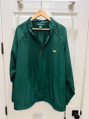 Peter Millar Forest Green Windbreaker Pullover